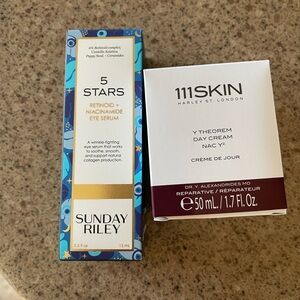 111SKIN Y Theorem Day Cream & Sunday Riley 5 Stars Set MSPR $325 make an offer